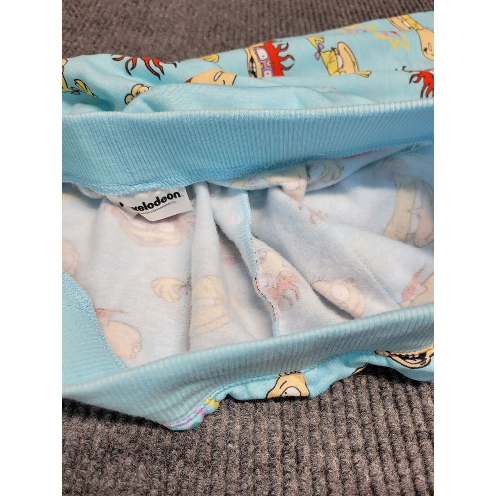 Nickelodeon‎ Rugrats Pajama Pants Aqua Spa Blue Joggers Sleepwear Small NWT - Picture 8 of 8